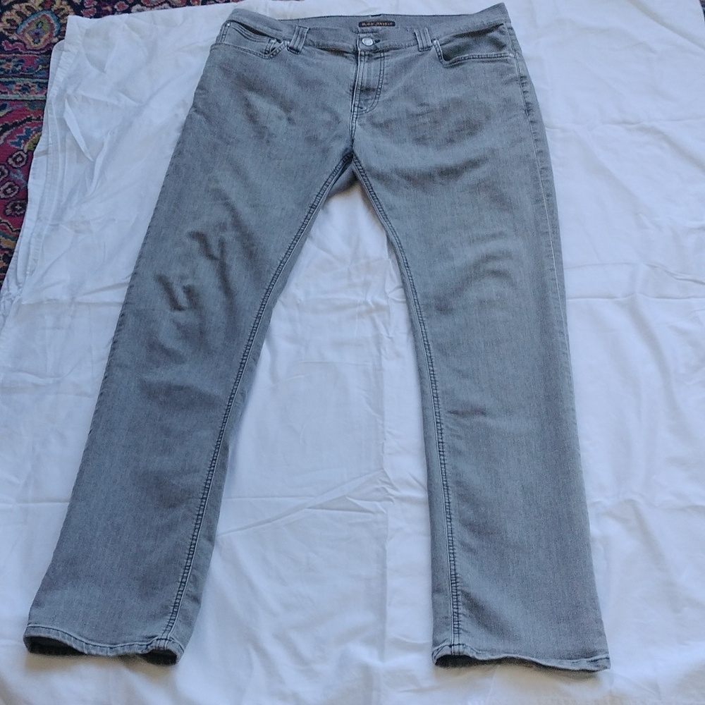 Men's grey denim pants 38x34